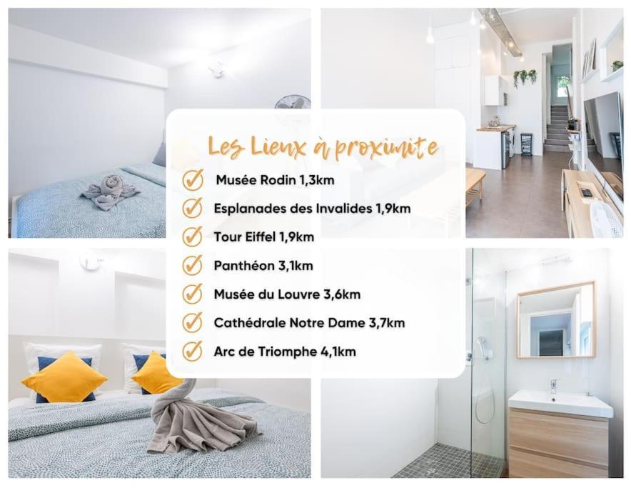 L'Atelier Loft-Invalides Tour Eiffel- 6 Pers-2 Chambres - Cosy Paris Exterior photo